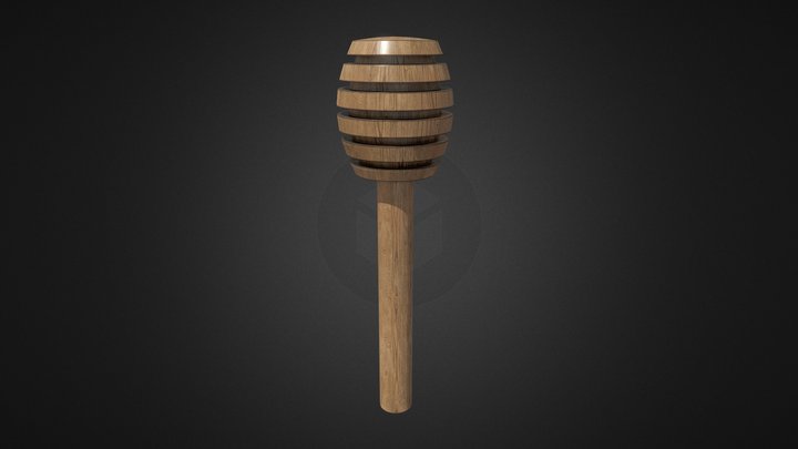 Honey Dipper 3D Model