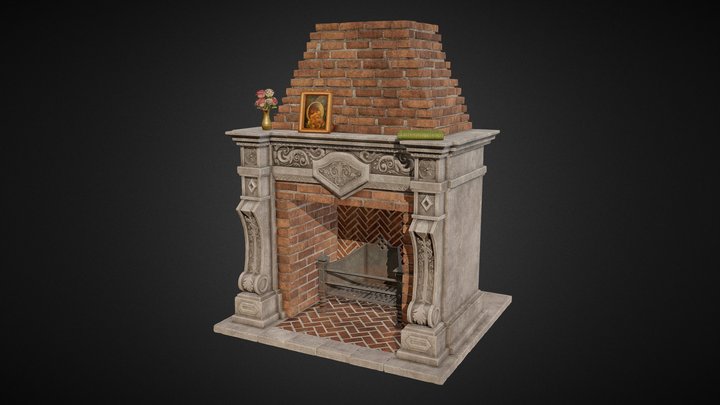 Fireplace 3D Model