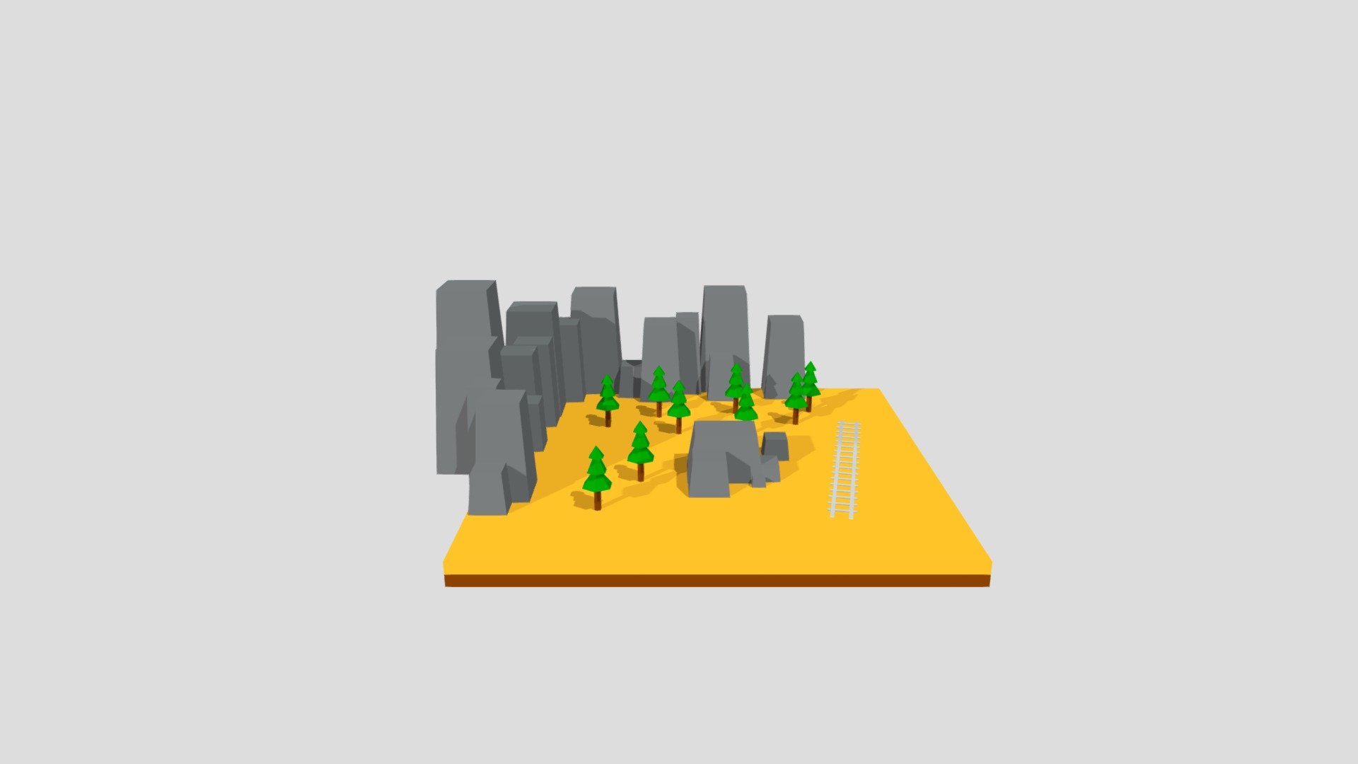 Lowpoly Forest Scene