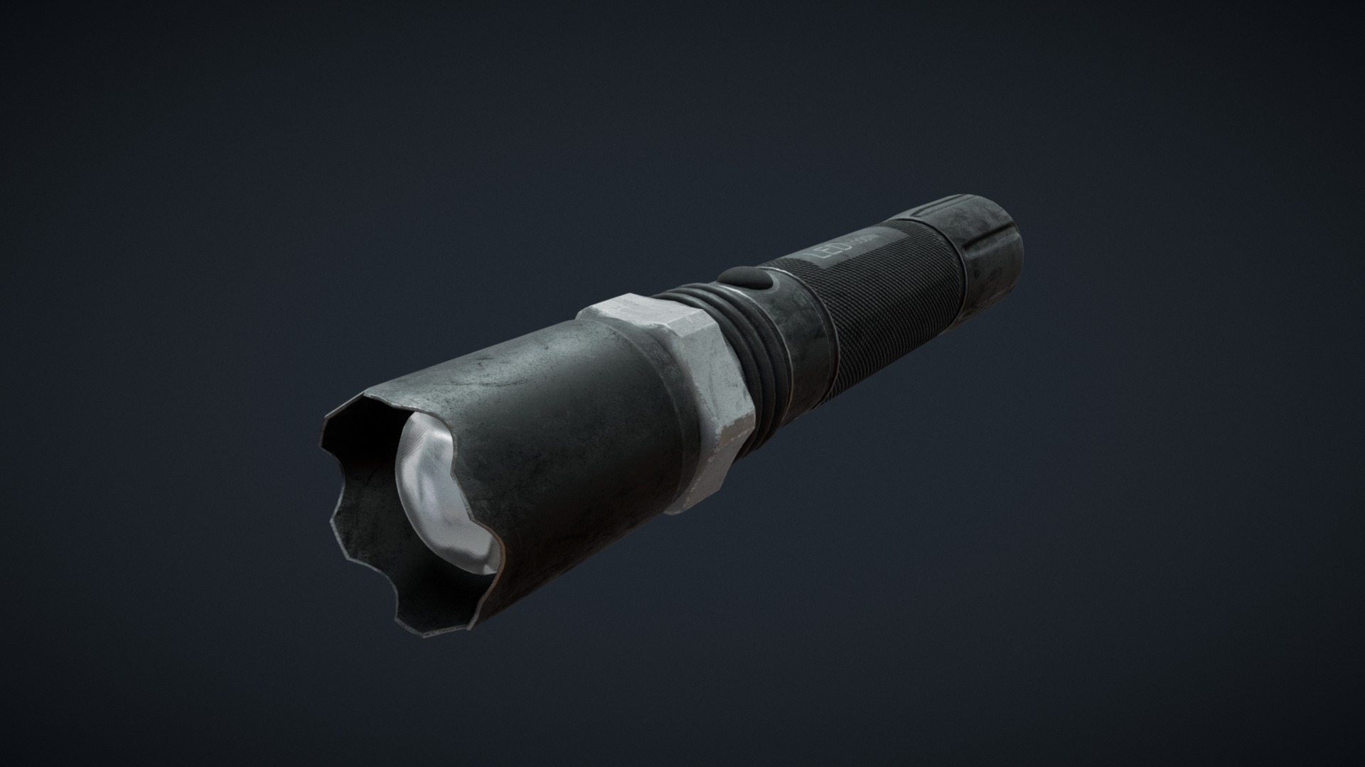 3D model Flashligh - This is a 3D model of the Flashligh. The 3D model is about a close-up of a smoking pipe.