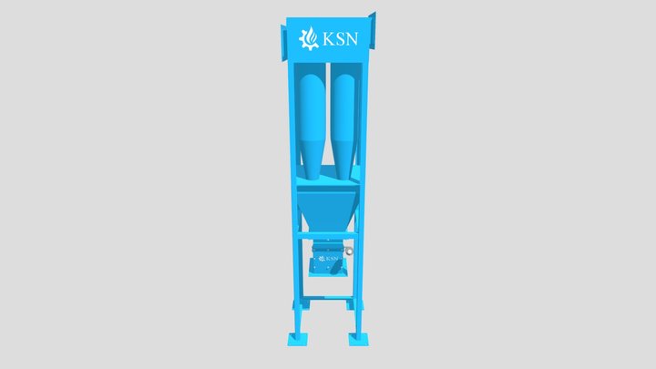 Multi-Cyclone – 4 Elements 3D Model