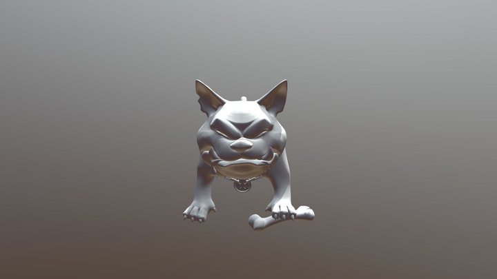 Dog 01 Posed Low 3D Model