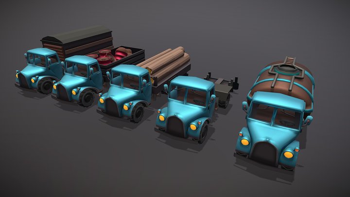 Trucks Collection 3D Model