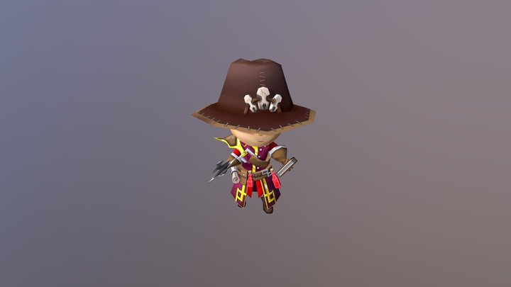 A2 Stand Ready 3D Model