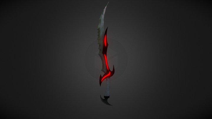 Daedric Sword - Skyrim 3D Model