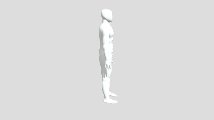 Rigged Male Body 3D Model