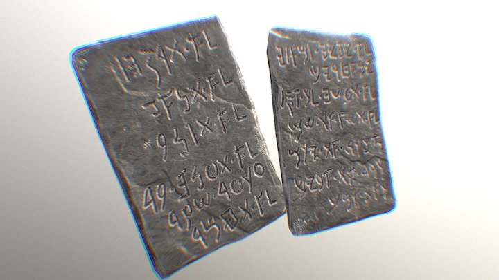 Ten Commandments 3D Model