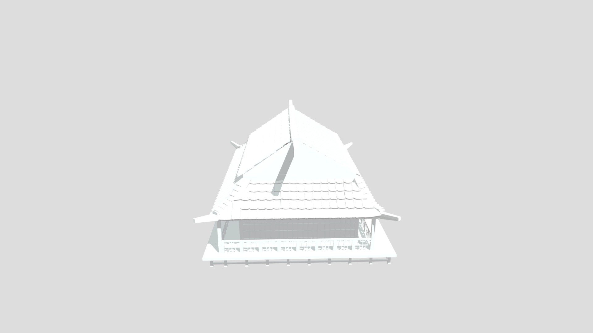 Japanese House — Sketchfab embed 3D viewer