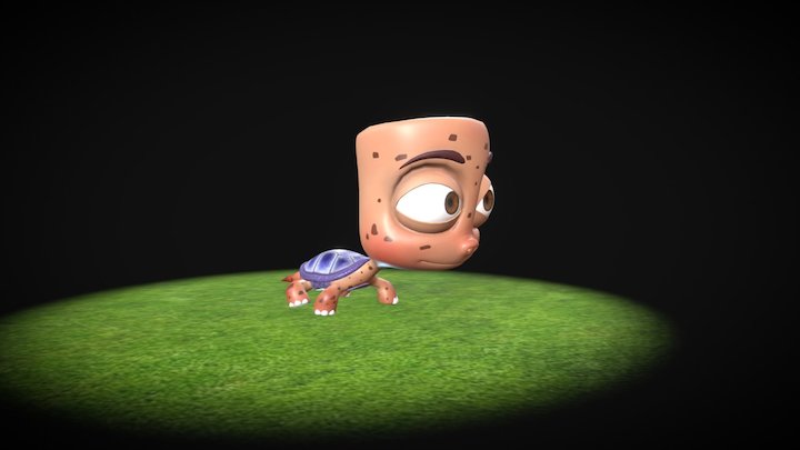 Turtle Walk 3D Model
