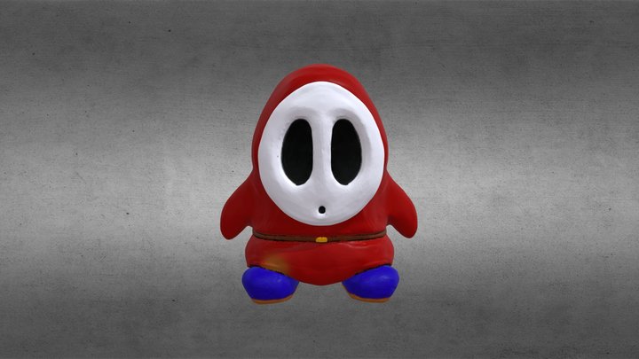 Shy Guy first attempt 3D Model