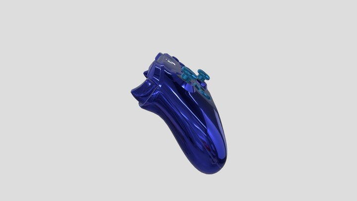 Xbox One Game Pad (Blue Edition) 3D Model