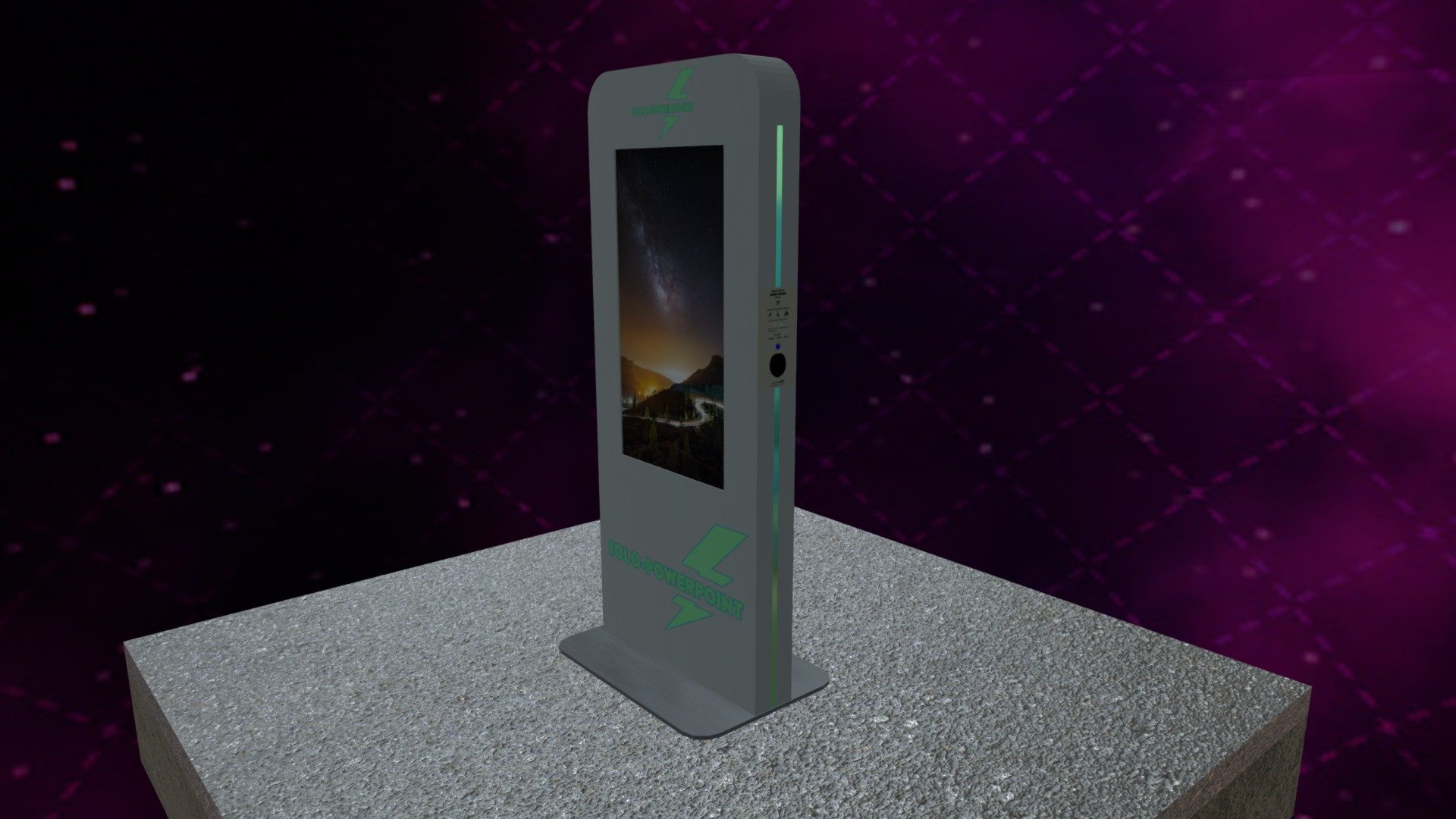 Car Charging Point FREE Low Poly