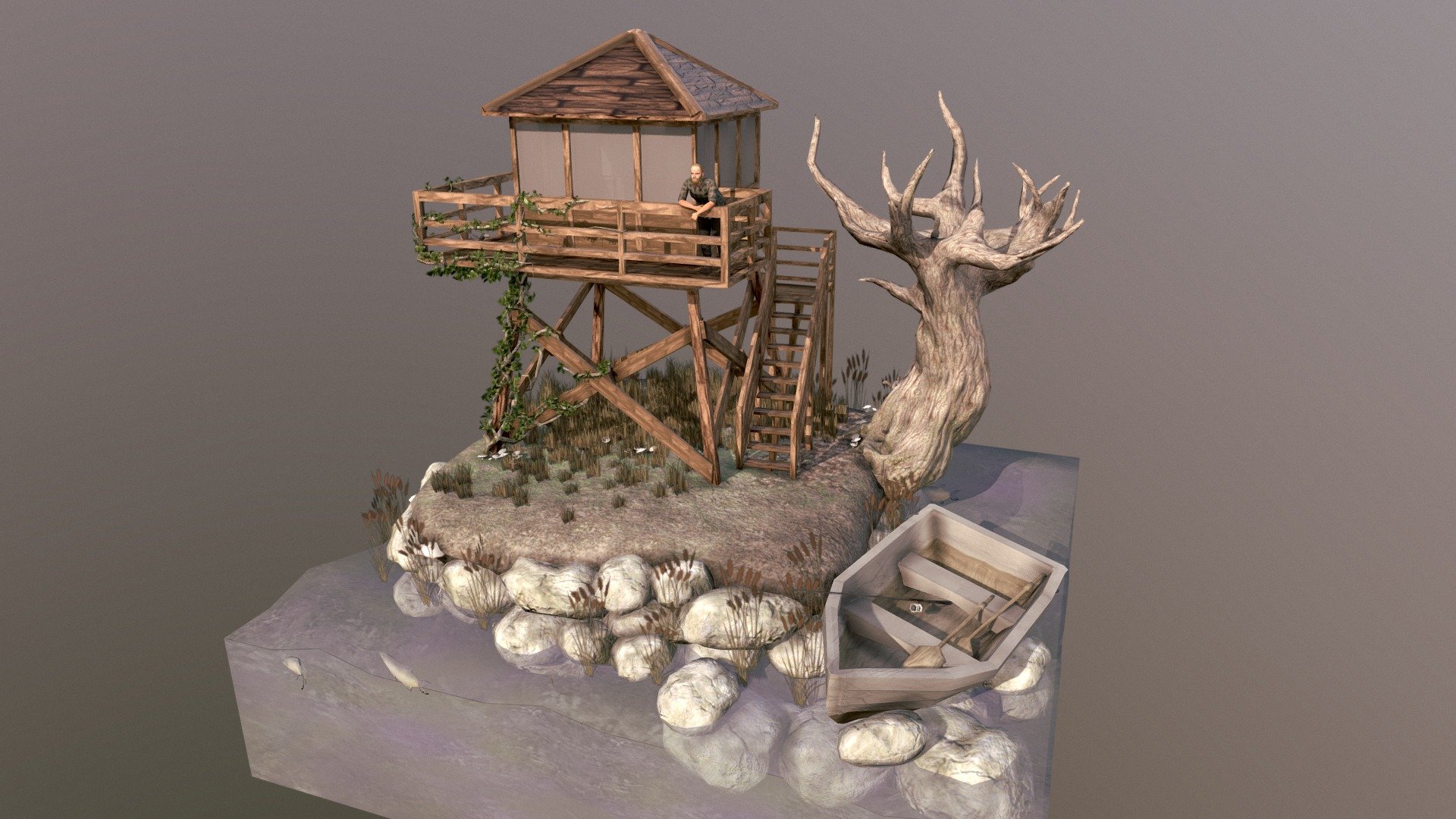 Watch Tower Diorama