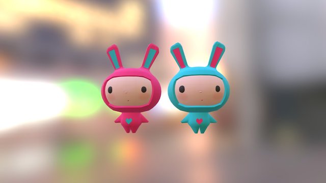 caracters Ma and Te 3D Model