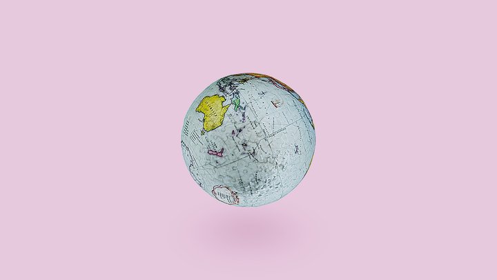 Earth Puzzle 3D Model