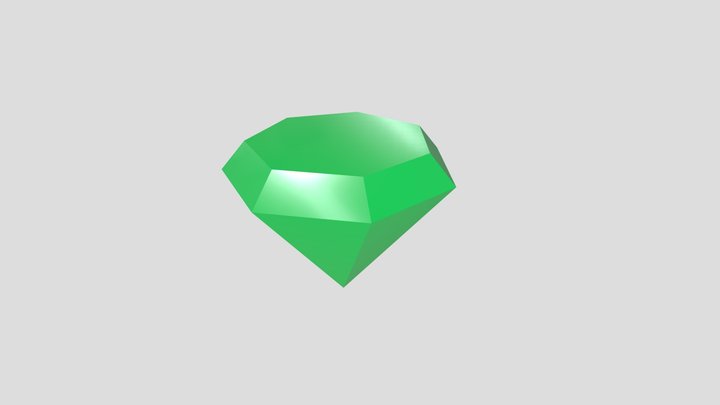 Green Diamond Re-Rendered 3D Model