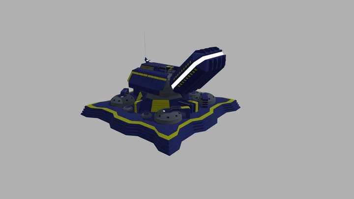 UEF Disruptor Station 3D Model