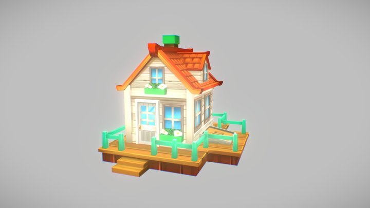 Top Farm House 3D Model