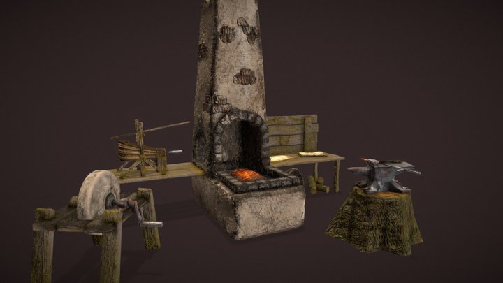 Old Smithy 3D Model
