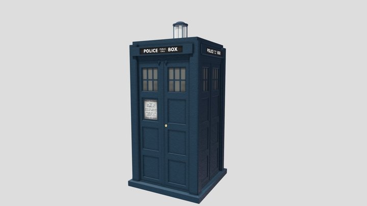 TUAT / Fugitive Doctor TARDIS Exterior 3D Model