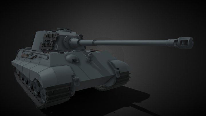 Tiger II 3D Model