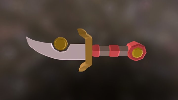 Low-poly Ashbringer dagger
