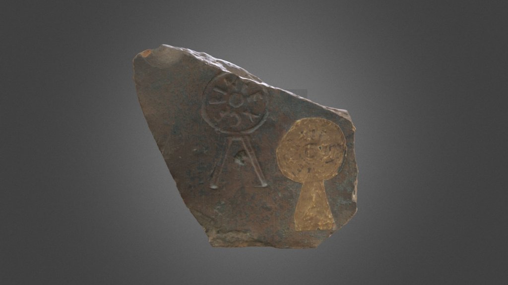 Stamped roof tile — Sketchfab embed 3D viewer