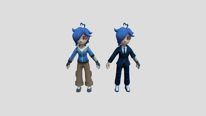 Tari & Tari Spy SMG4 AnEyeArtist 3D Model