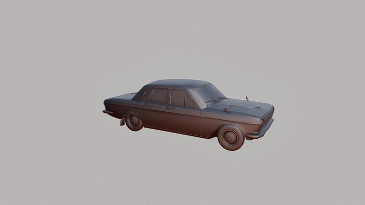 Gaz 24 Volga 3D Model
