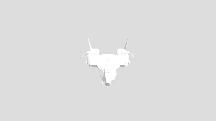 Goblin Dropship (untextured) 3D Model