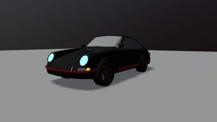 low-poly Car 3D Model
