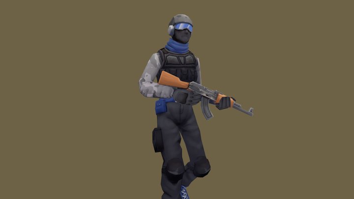 Lowpoly Character 03 3D Model