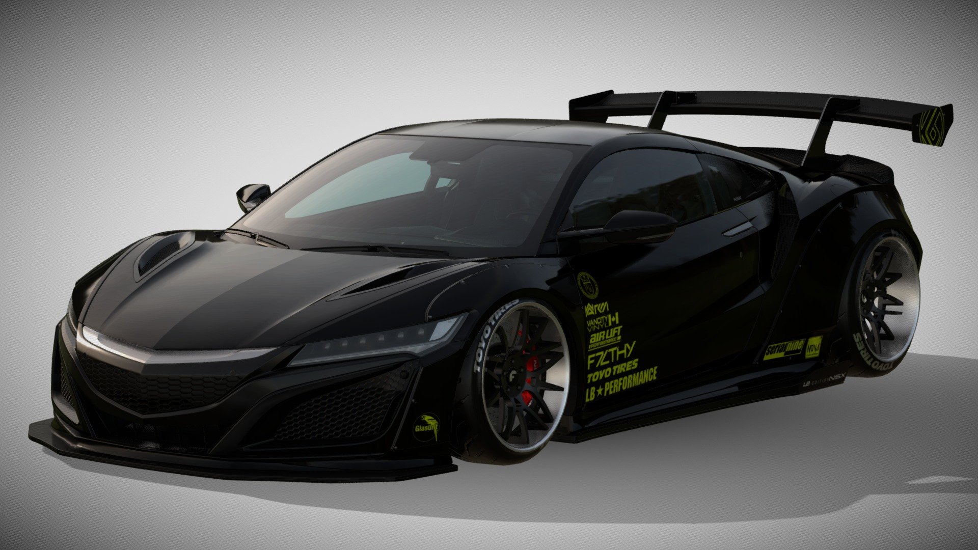 2018 Honda NSX (NC1) LB☆WORKS Ver.1 - Download Free 3D model by