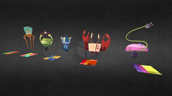 [HW XYZ School] Coloring 3D Model