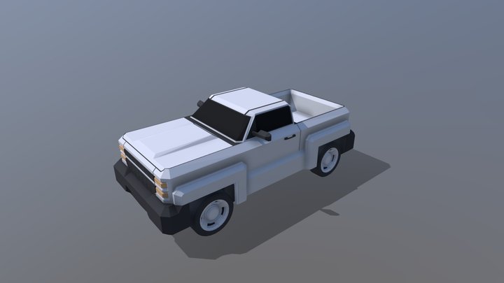 Lowpoly Truck 3D Model