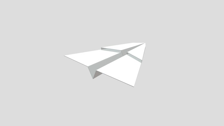 Paper Plane 3D Model