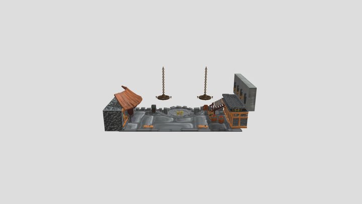 Luigi's Mansion playable stage 3D Model