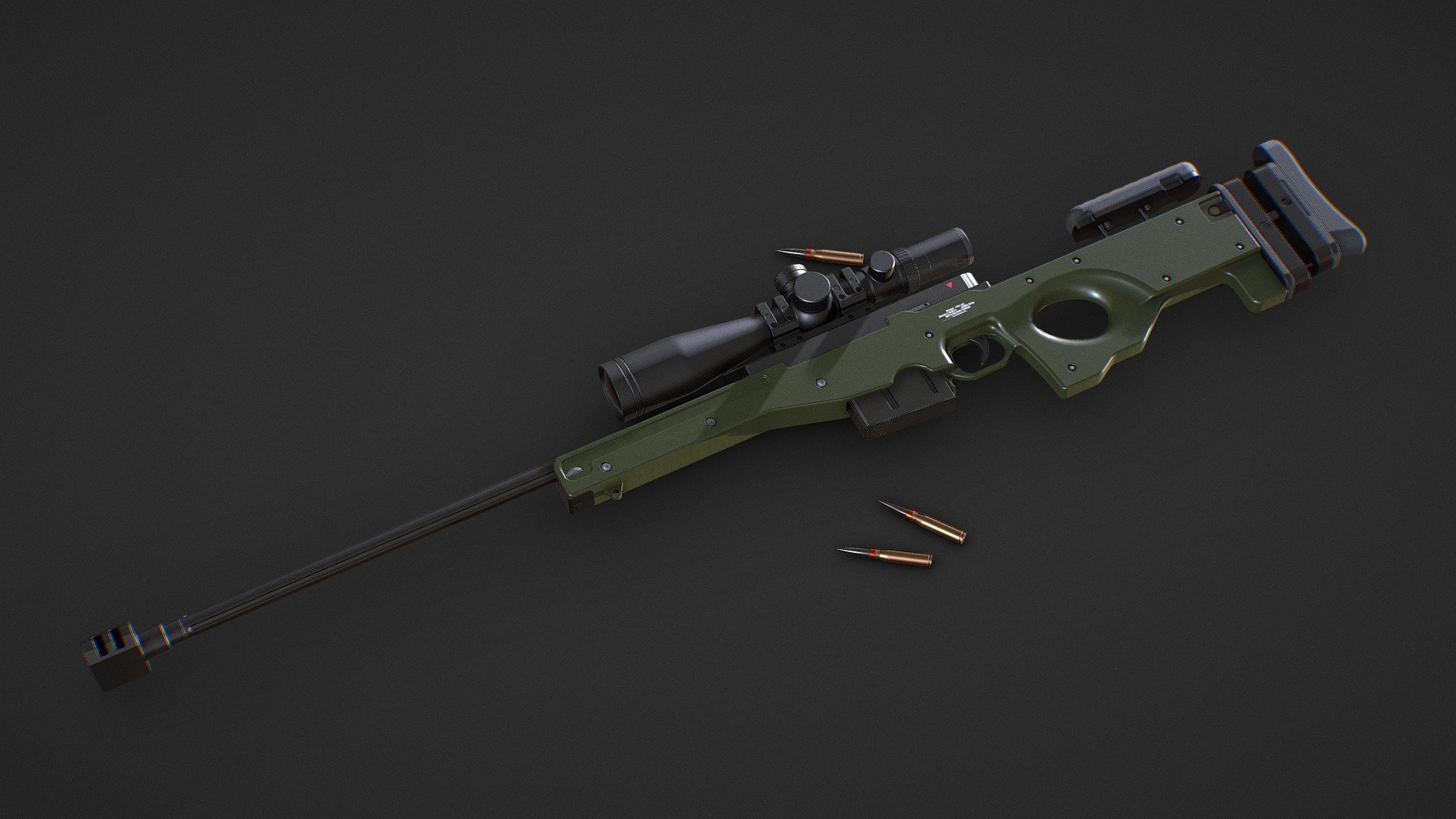 Sniper - Buy Royalty Free 3D model by re1monsen [6e923b7] - Sketchfab Store