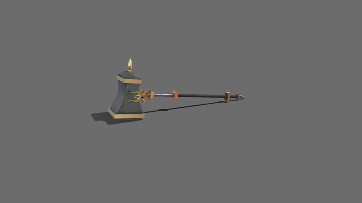 Fantasy Warhammer with Amulet 3D Model