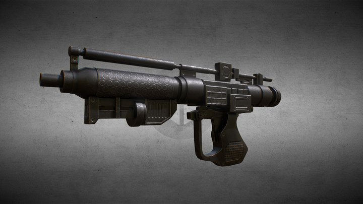 Star Wars B1 battle droid blaster 3D Model
