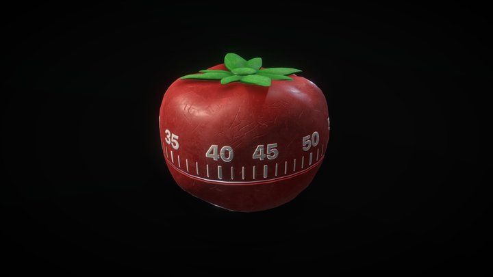 Pomodoro Clock 3D Model