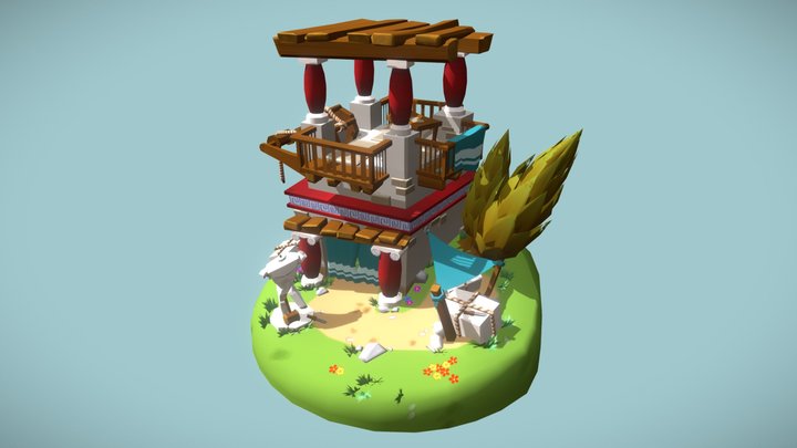 sculptor's workshop - stylized 3D Model