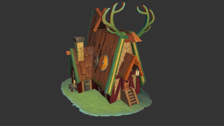 Forest House 3D Model