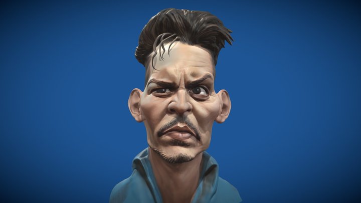 Johnny Depp 3D Model