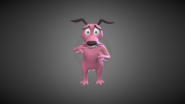 Courage the cowardly dog 3D Model