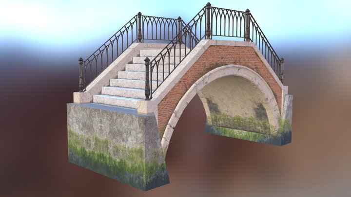 Venetian(Venice) Bridge 3D Model