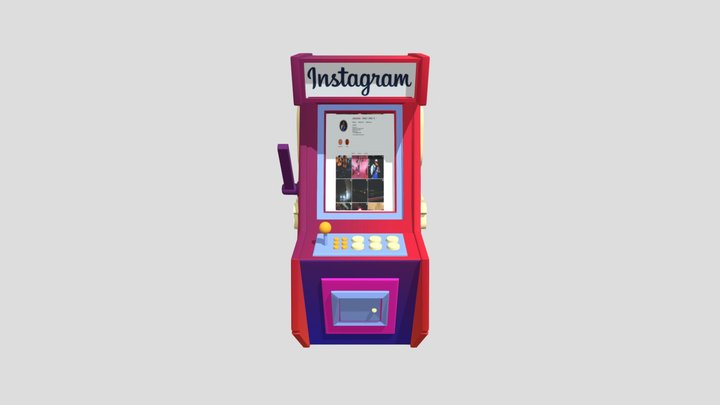 0131_ Instagram_ Arcade Machine_ Sketchfab 3D Model