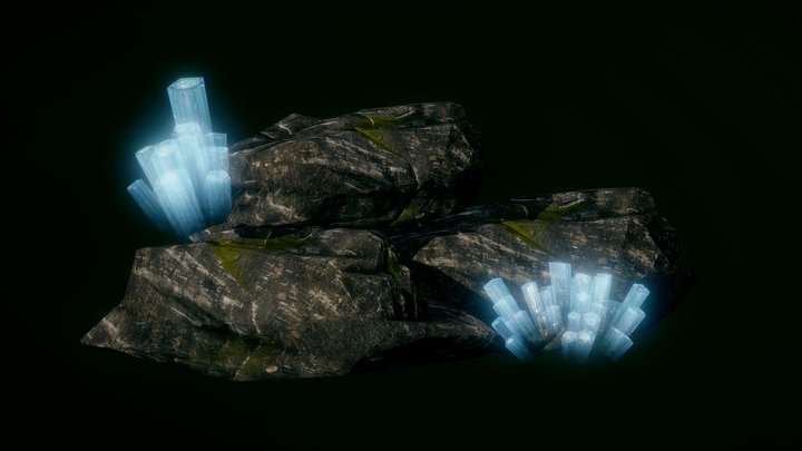 crystal rock 3D Model