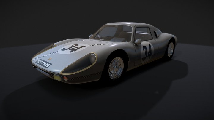1963 Porsche 904 3D Model