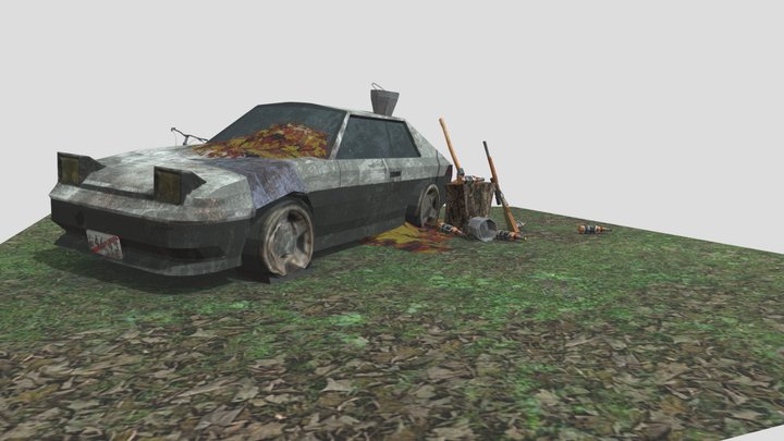 DAE 5 Finished props - Forest Loner 3D Model